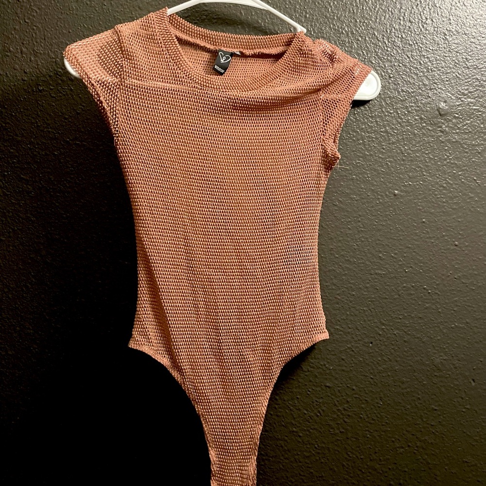Sparkly Pink Fishnet Bodysuit